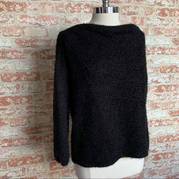 Gibson Black Off-the-Shoulder Sweater - Picture 3 of 8